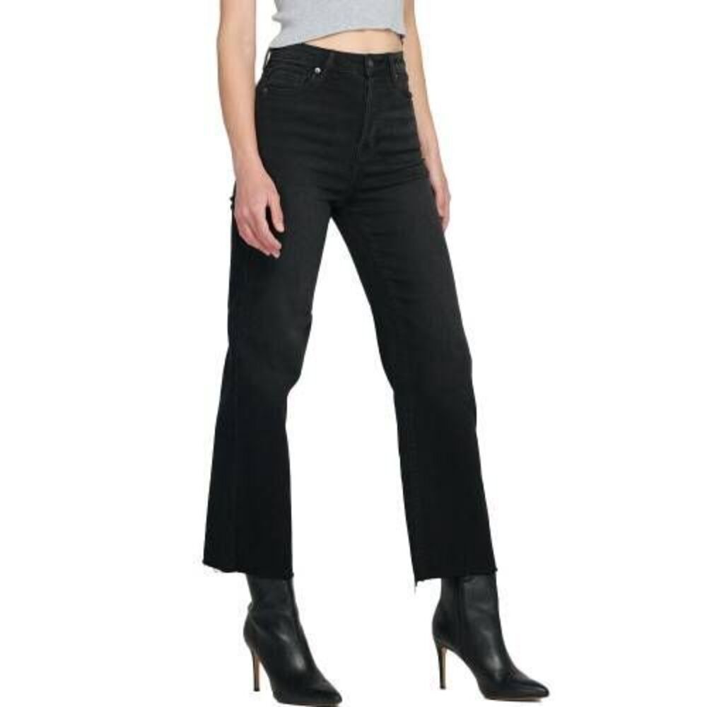 Hidden Tracey High Waist Wide Straight Leg Jeans - Black
